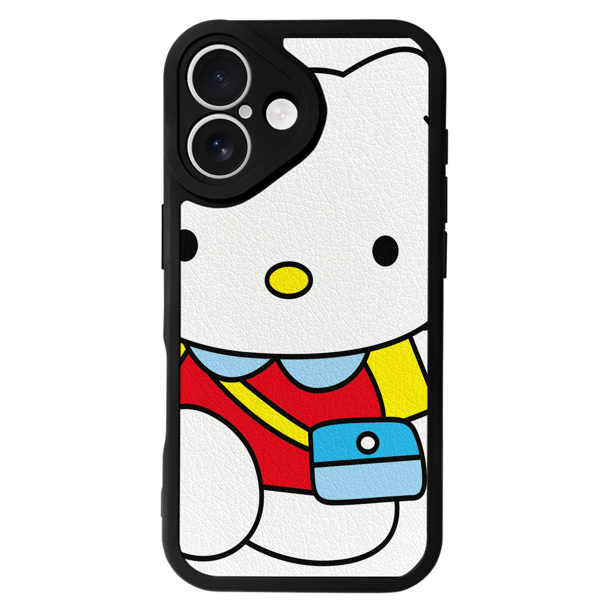 （画像用） Hello Kitty ハローキティ 【iPhone 16シリーズ対応】シリコンスマホケース（レザー調） 材質：シリコン